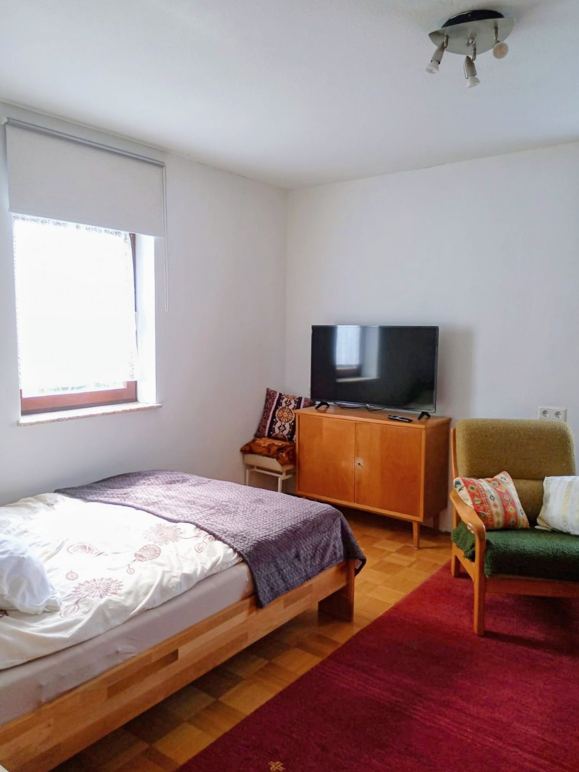 Fernseher im Gartenzimmer